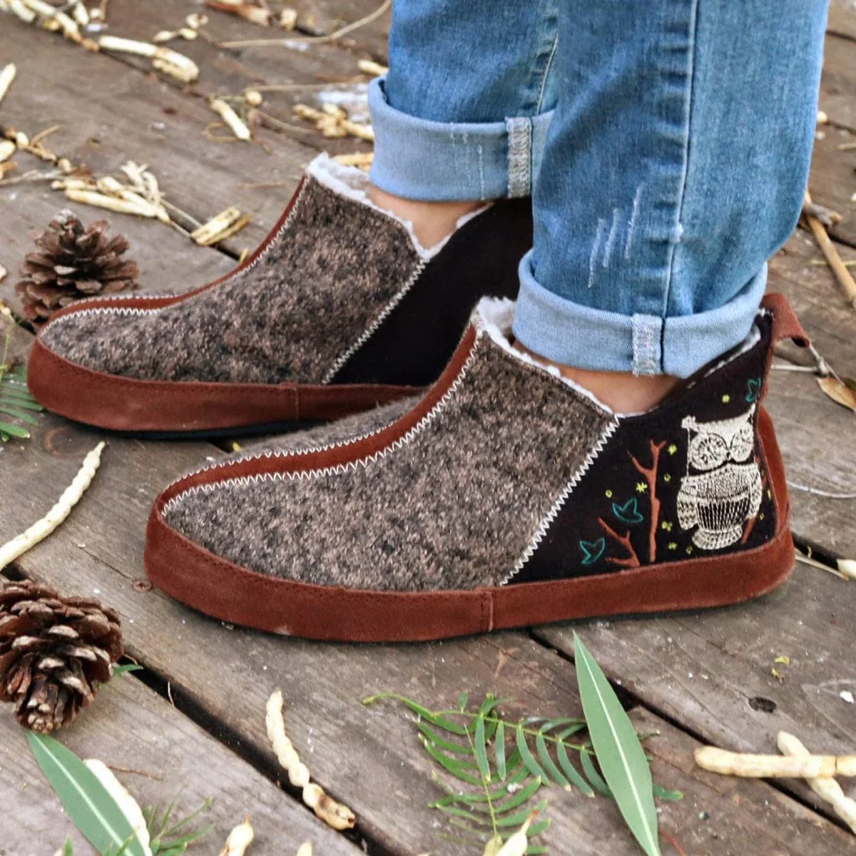 Acorn Women's Forest Bootie Ankle Height Slipper with Cloud Cushion Comfort - Image 2