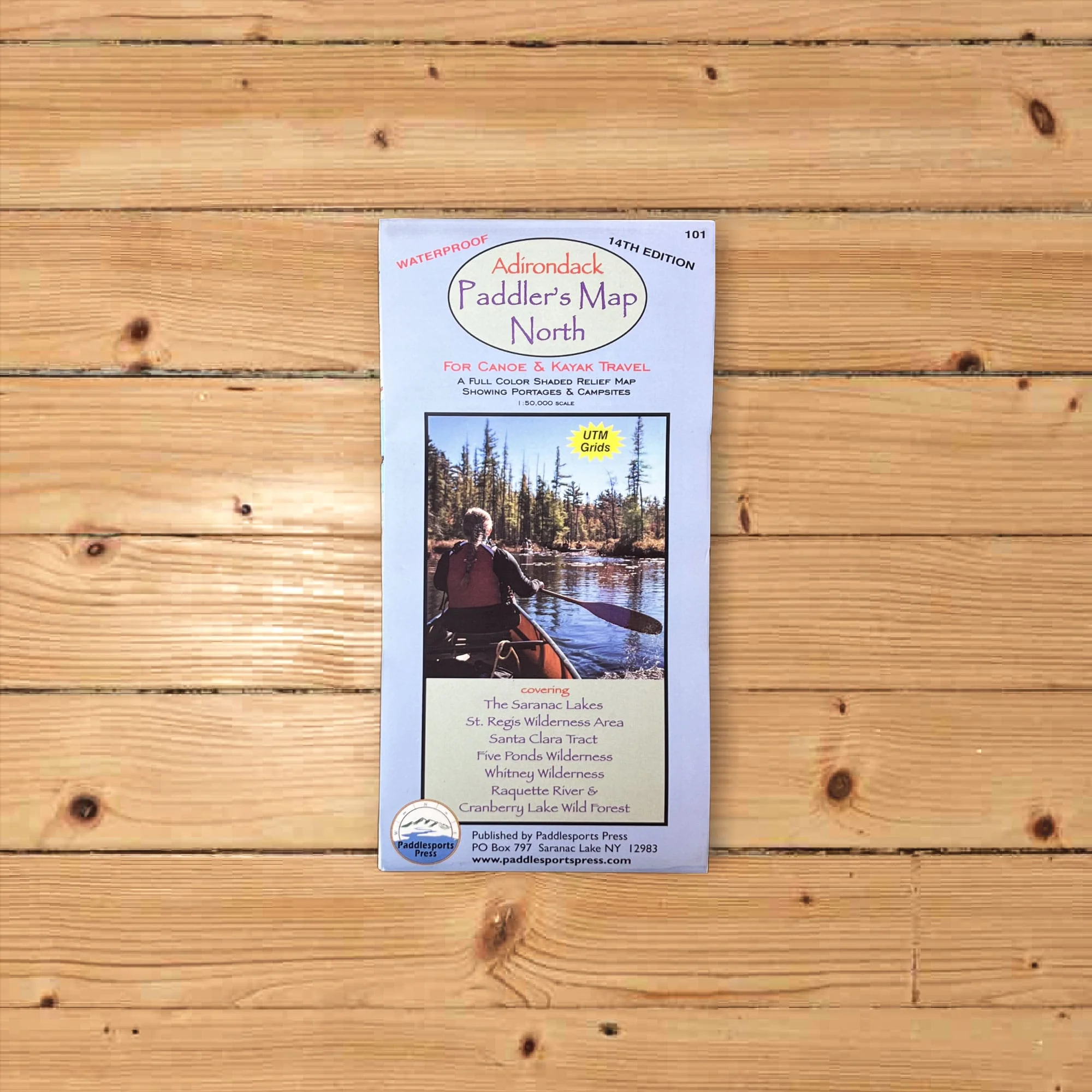 Adirondack Paddlers Map North 14th Ed.