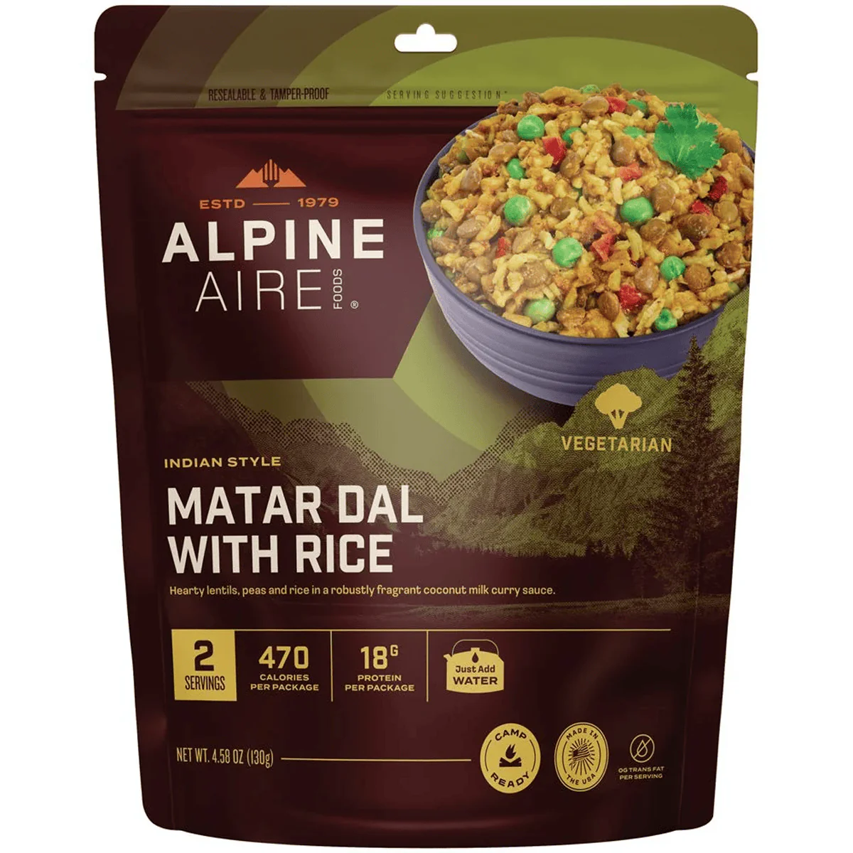 Alpine Aire Matar Dal with Rice