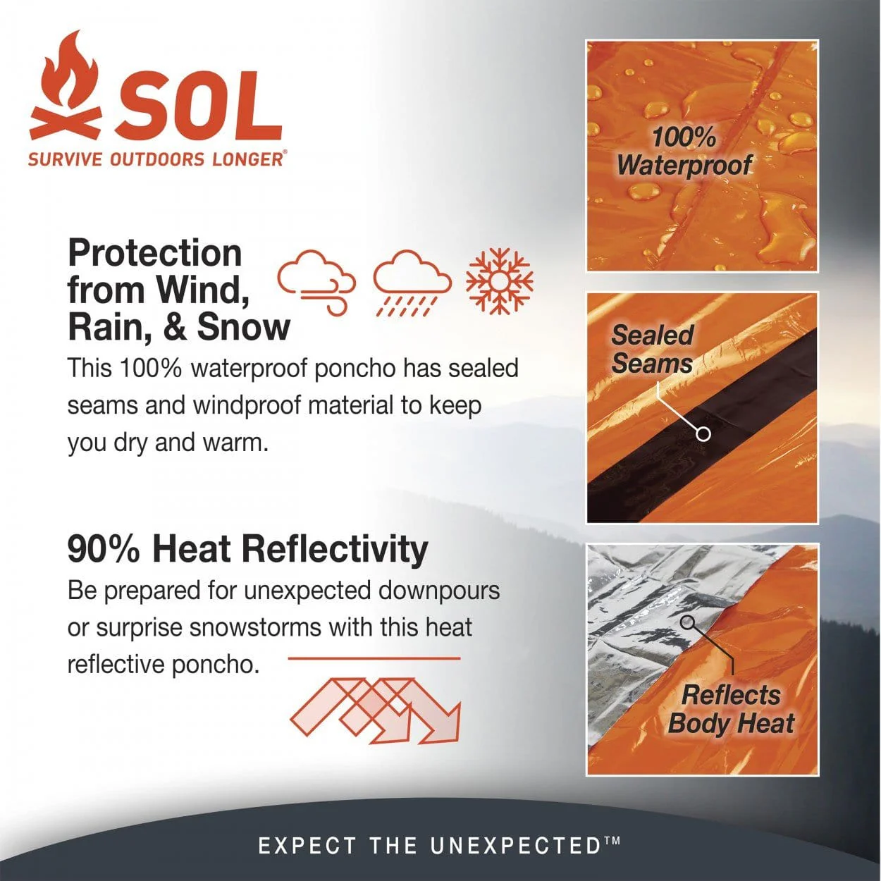 SOL Heat Reflective Poncho - Image 2