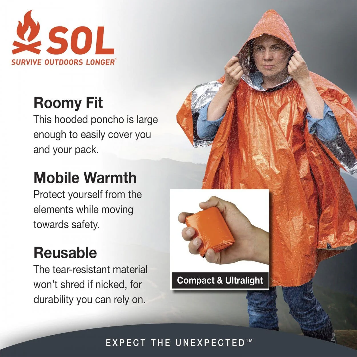 SOL Heat Reflective Poncho - Image 3