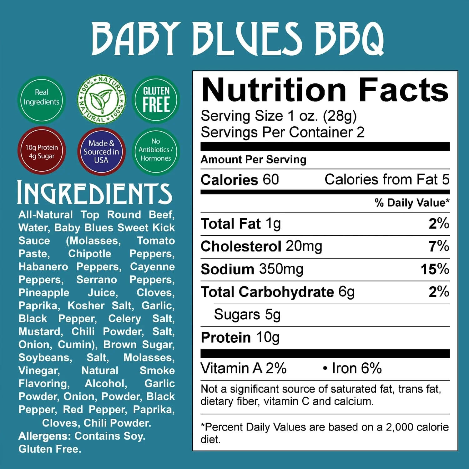 Righteous Felon Baby Blues BBQ Beef Jerky - Image 4
