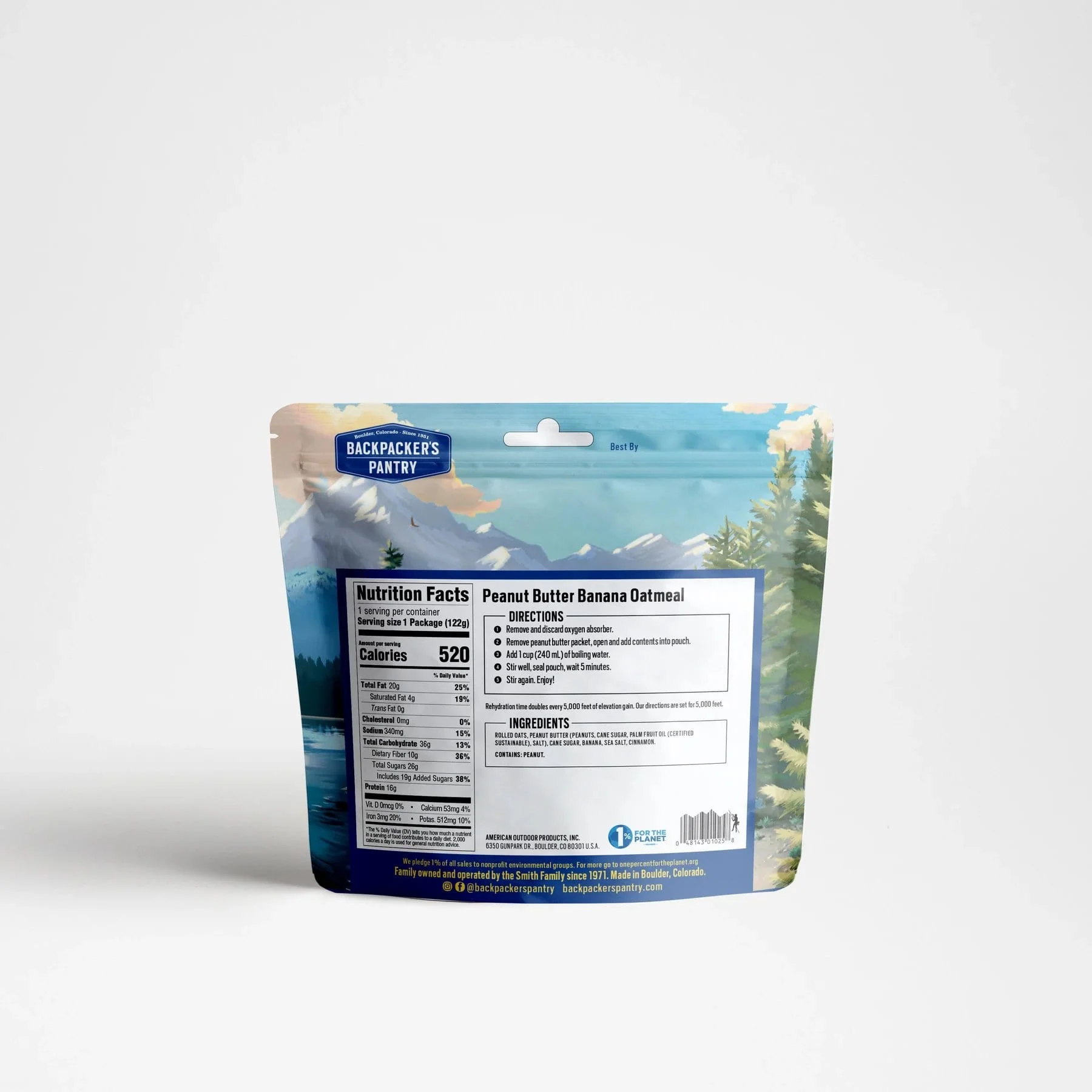 Backpacker's Pantry Peanut Butter & Banana Oatmeal - Image 2