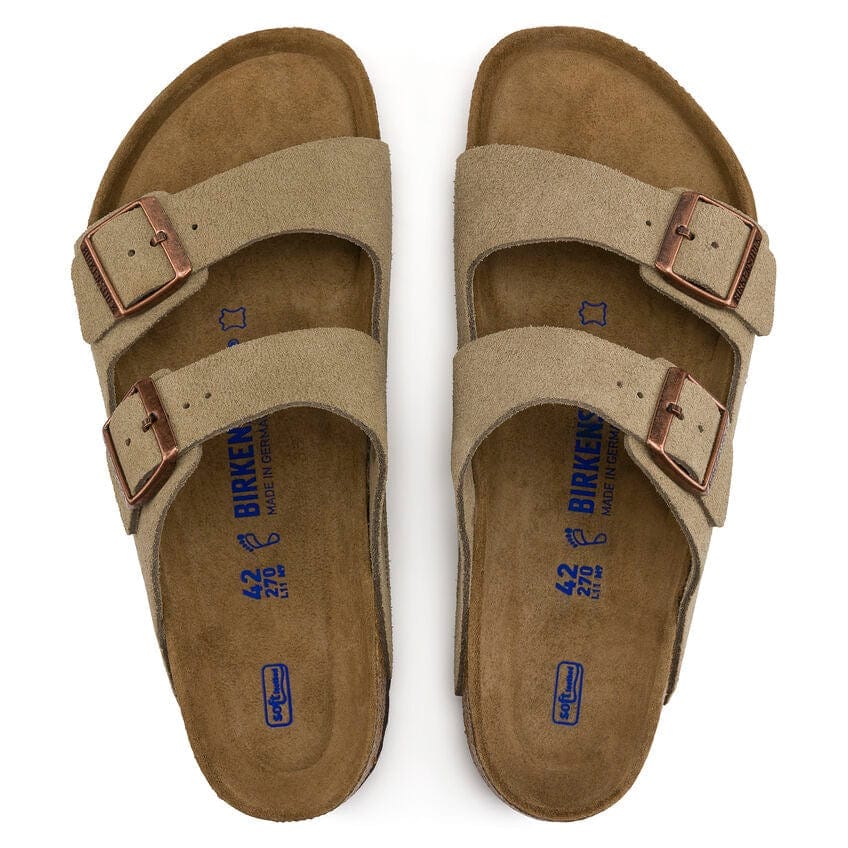 Birkenstock Arizona Narrow Soft Footbed Suede Leather Sandals - Image 3