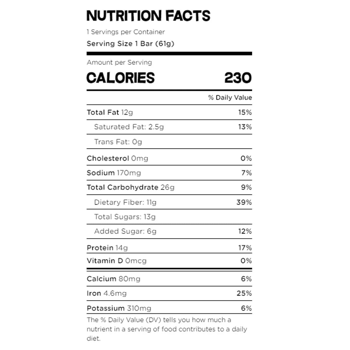 Bobos Double Chocolate Almond Butter Protein Bar - Image 3