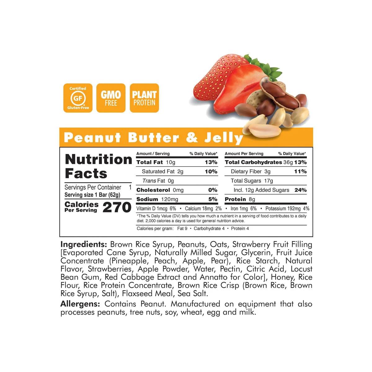 Bonk Breaker Energy Peanut Butter and Jelly Bar - Image 2