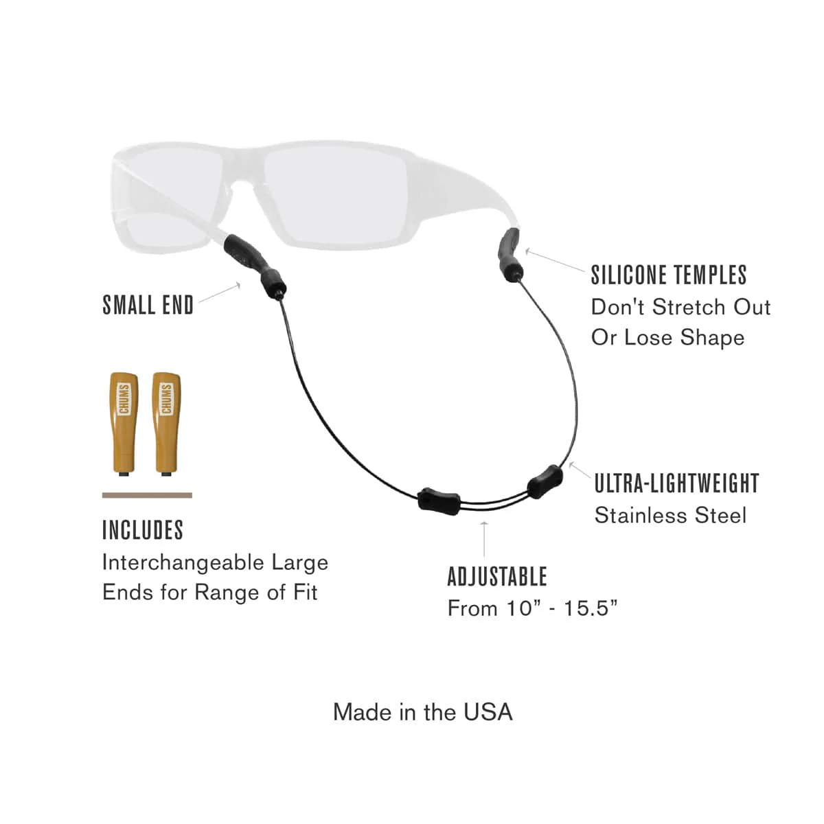Chums Tideline Adjustable Eye Strap - Image 3