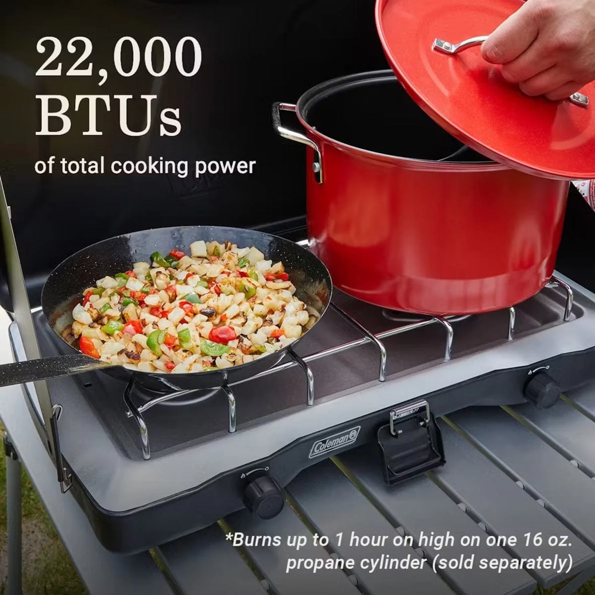 Coleman Triton 2 Burner Propane Camping Stove - Image 3