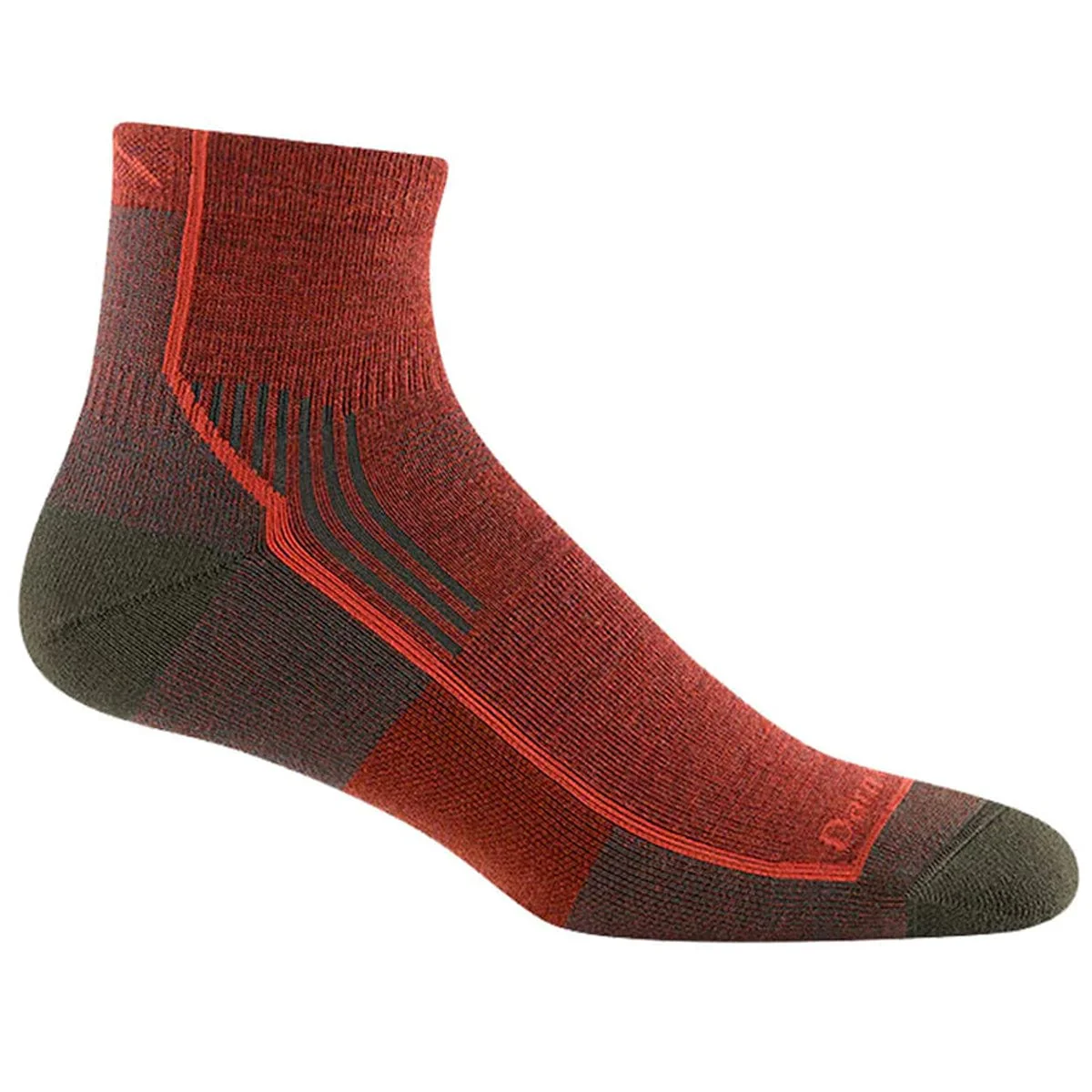 Darn Tough Men's Quarter Hiking Sock Midweight with Cushion - Image 5