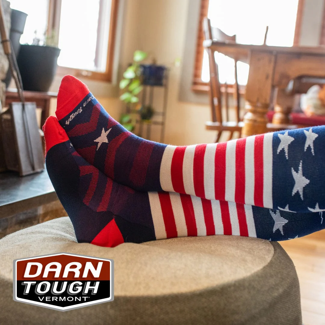 Darn Tough Captain Stripe OTC Lightweight Men's Snow Socks - Image 2