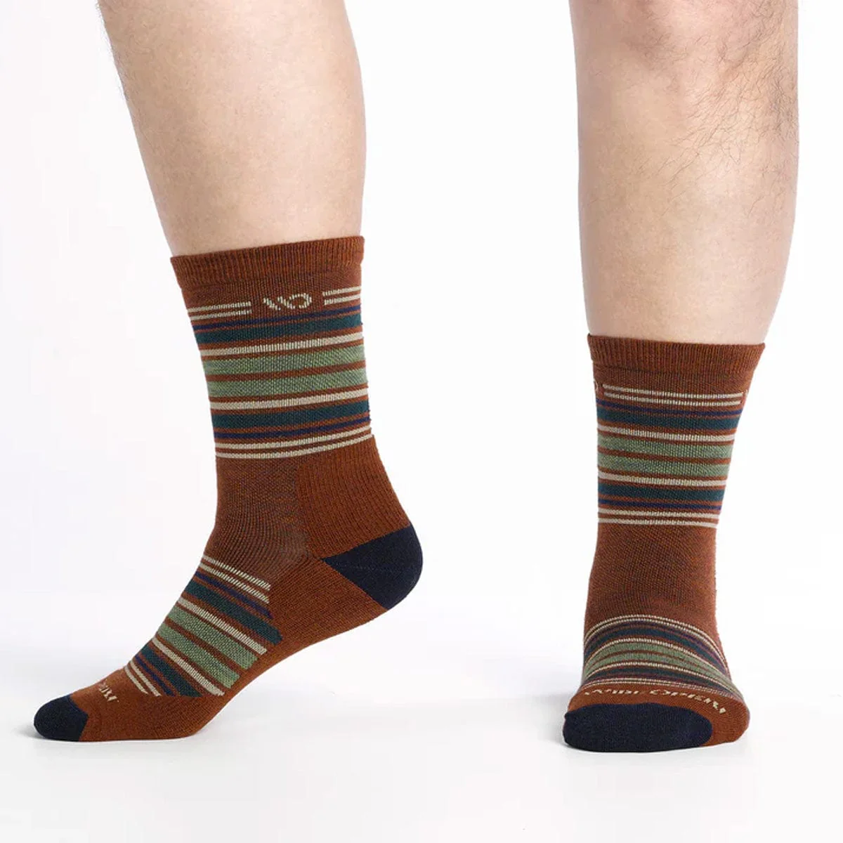 Wide Open by Darn Tough Men's Multi Stripe Midweight Micro Crew Sock - Image 3