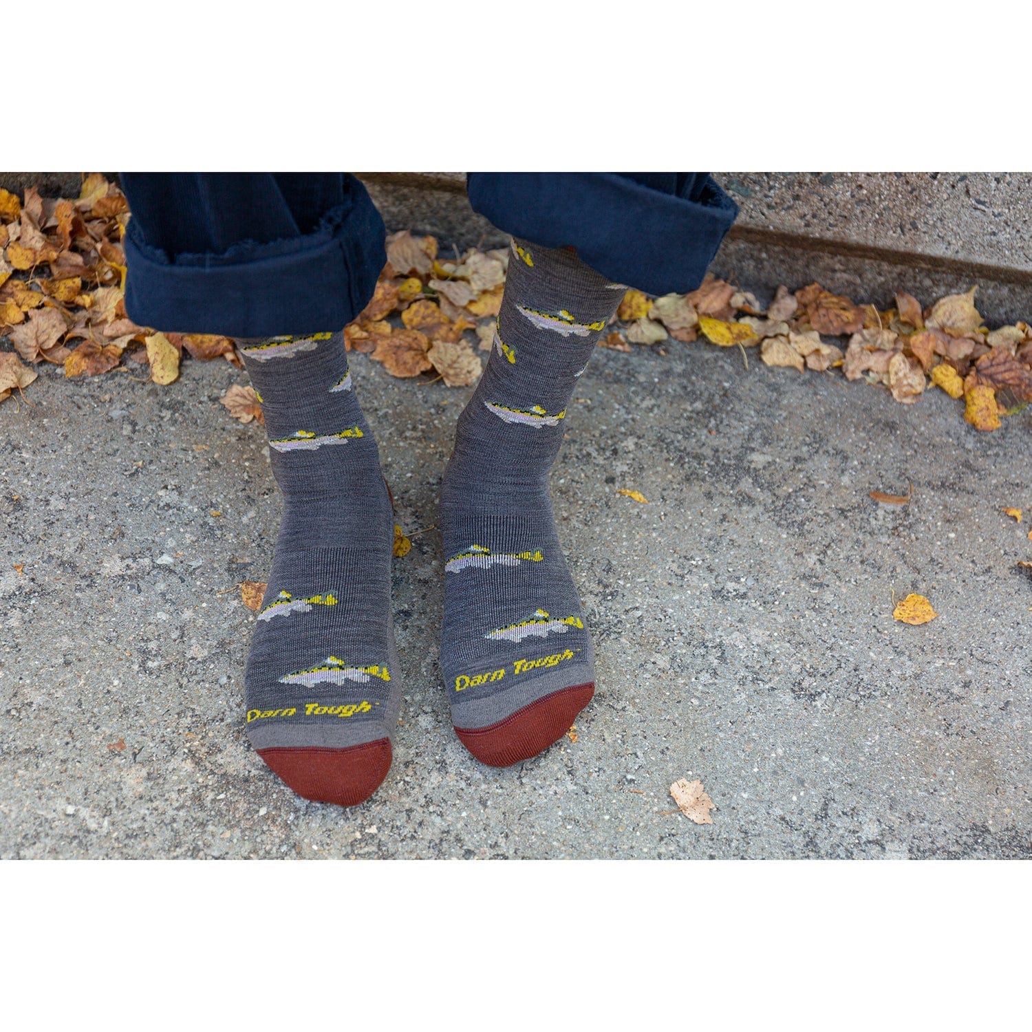 Darn Tough Spey Fly Crew Lightweight With Cushion Men's Socks - Image 2