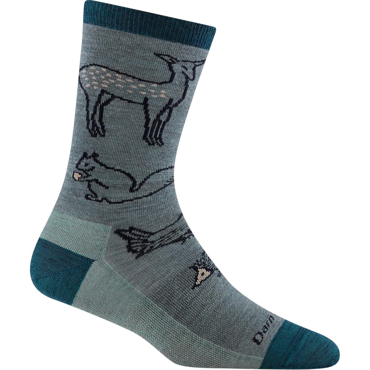 Darn Tough Women's Woodland Creatures Crew Lightweight Socks - Image 2