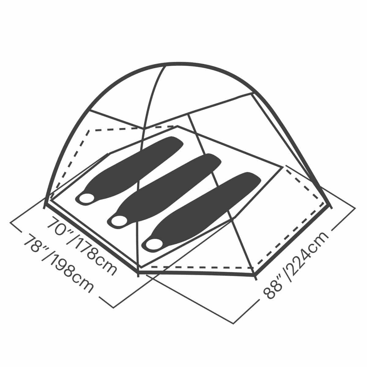 Eureka Mountain Pass 3 Person Tent - Image 3