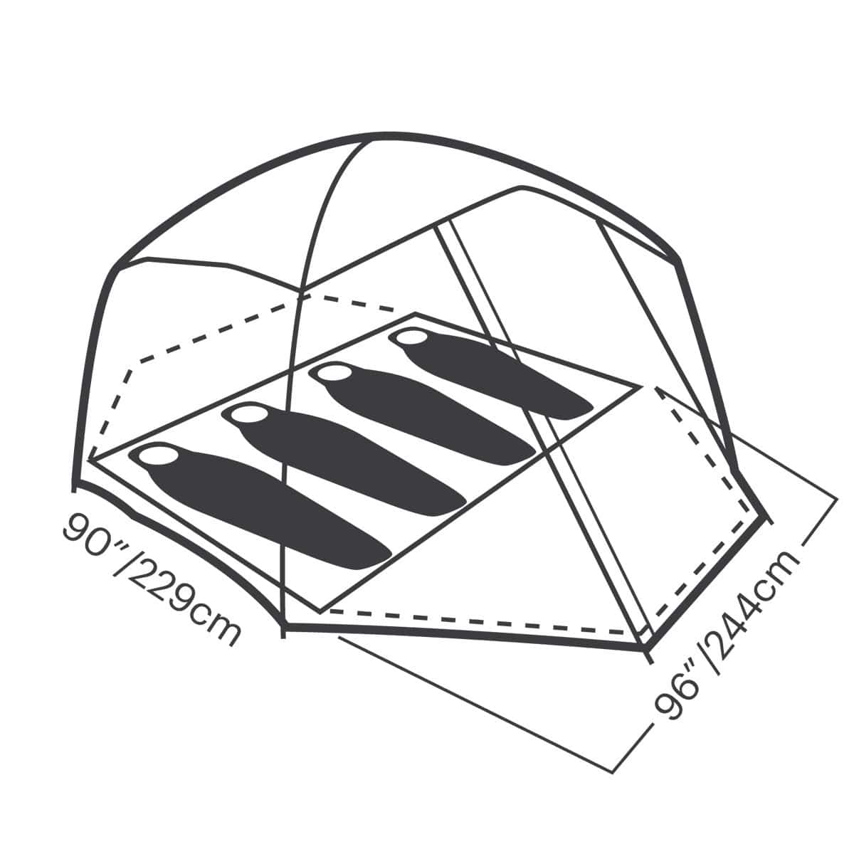Eureka Space Camp 4 Tent - Image 5