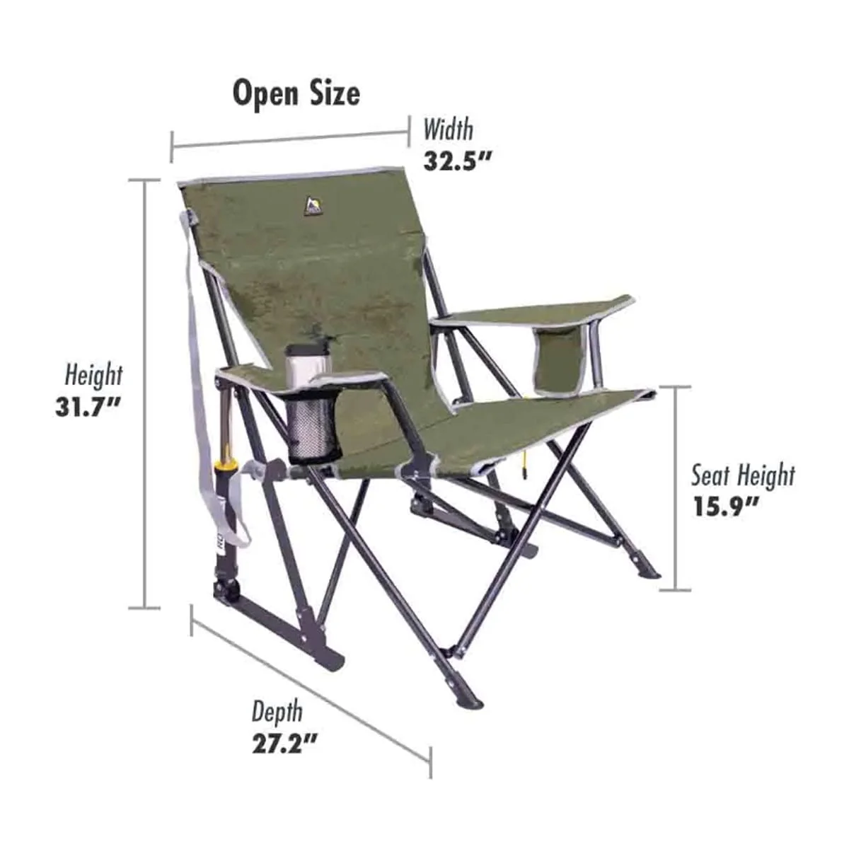 GCI Outdoor Kickback Rocker Chair - Image 7