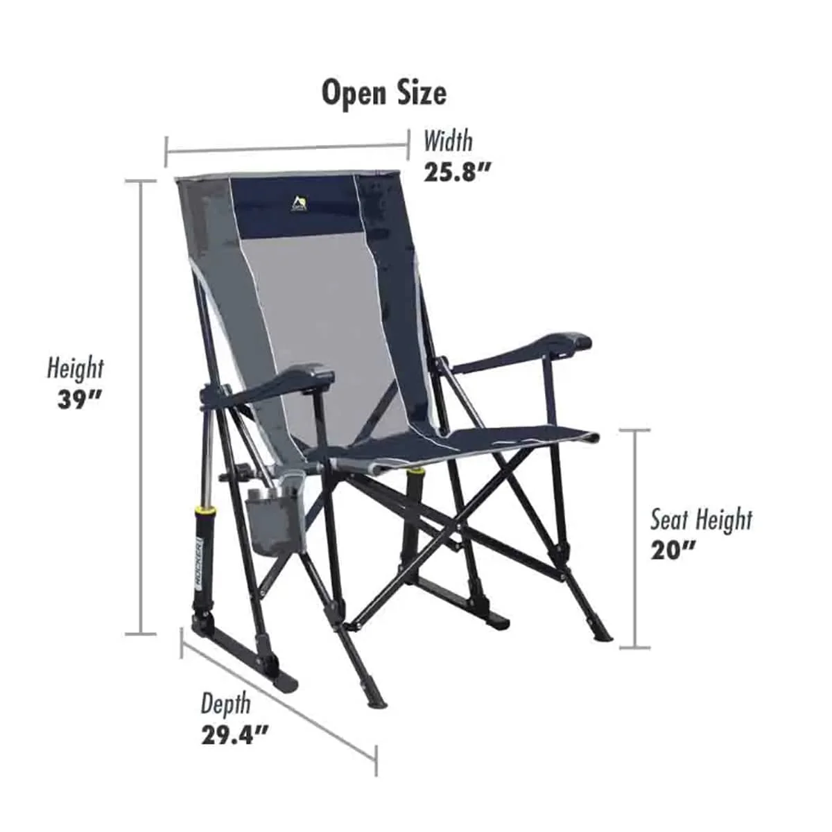 GCI Outdoor RoadTrip Rocker Chair - Image 5