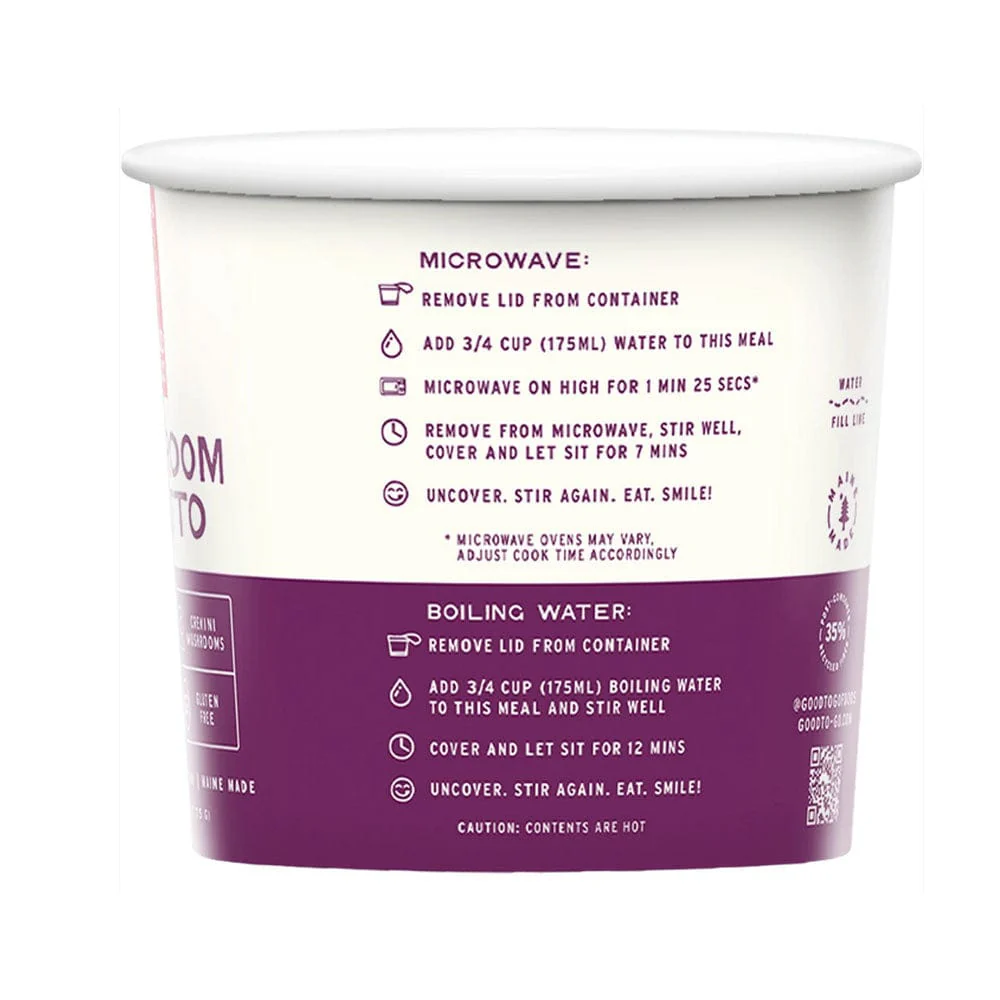 Good To-Go Mushroom Risotto Cup - Image 2