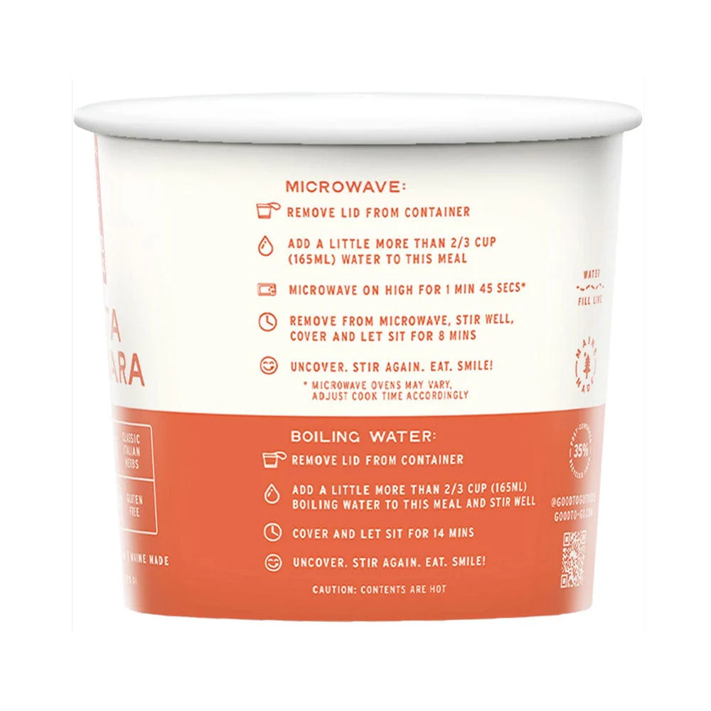 Good To-Go Pasta Marinara Cup - Image 2