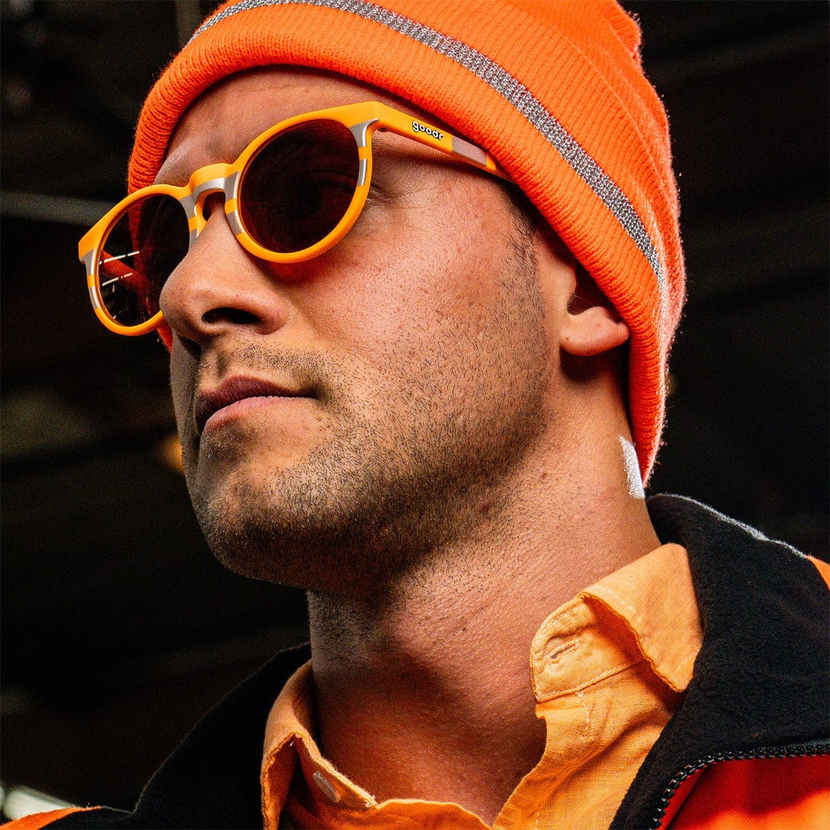 goodr Circle G Sunglasses - Face Under Construction - Image 5