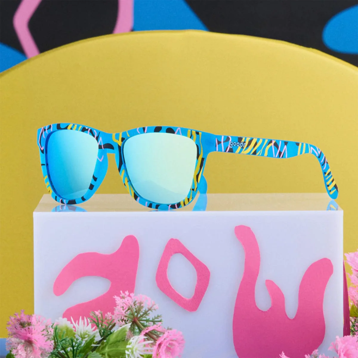 goodr OG Sunglasses - Boozy Blue Mystery Drink - Image 3