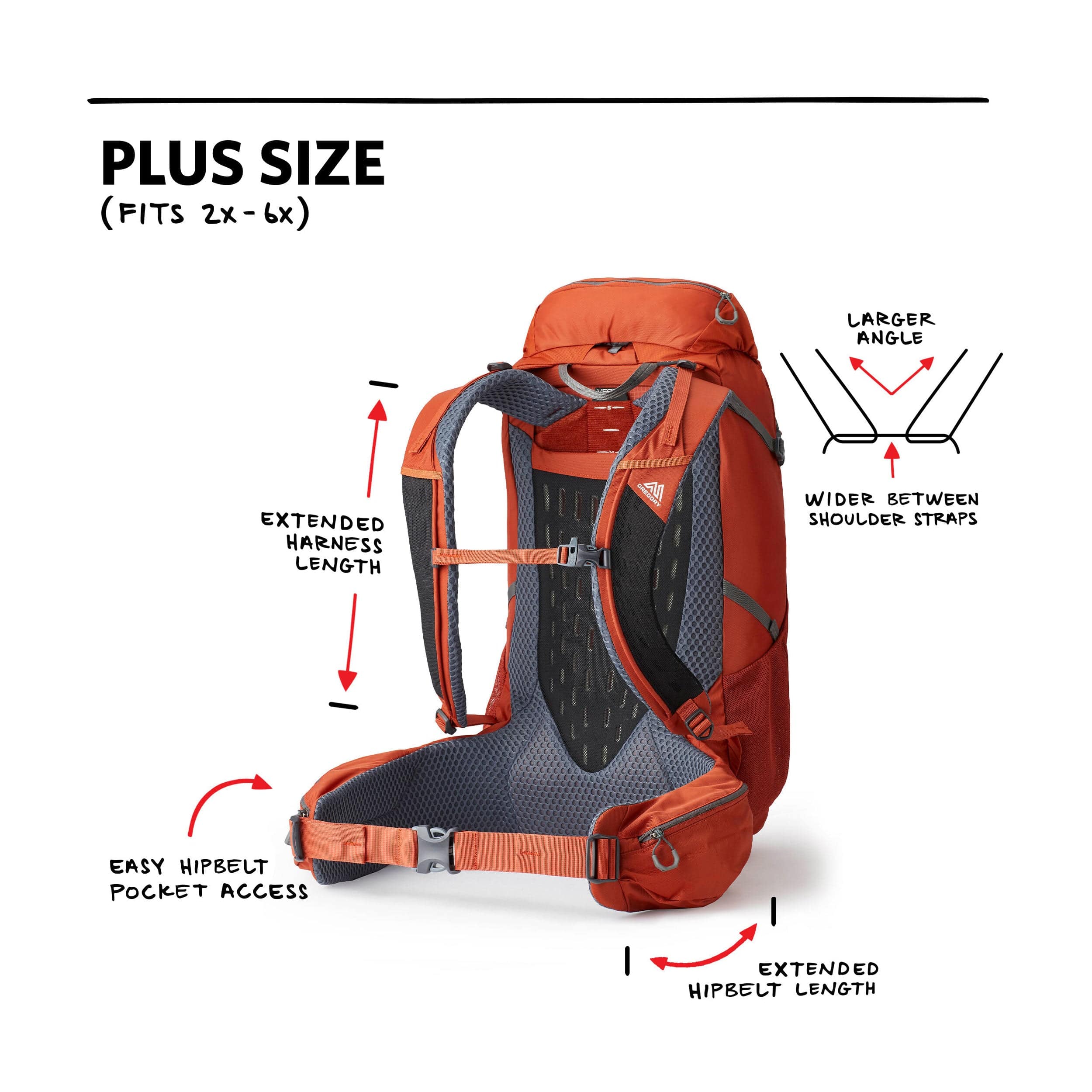 Gregory Stout 45 Plus Size Backpack - Image 7