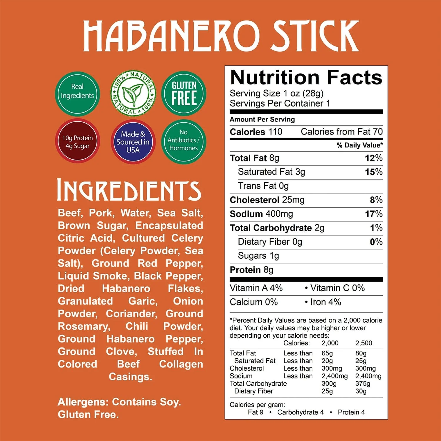 Righteous Felon Habanero - Beef & Pork Stick - Image 2