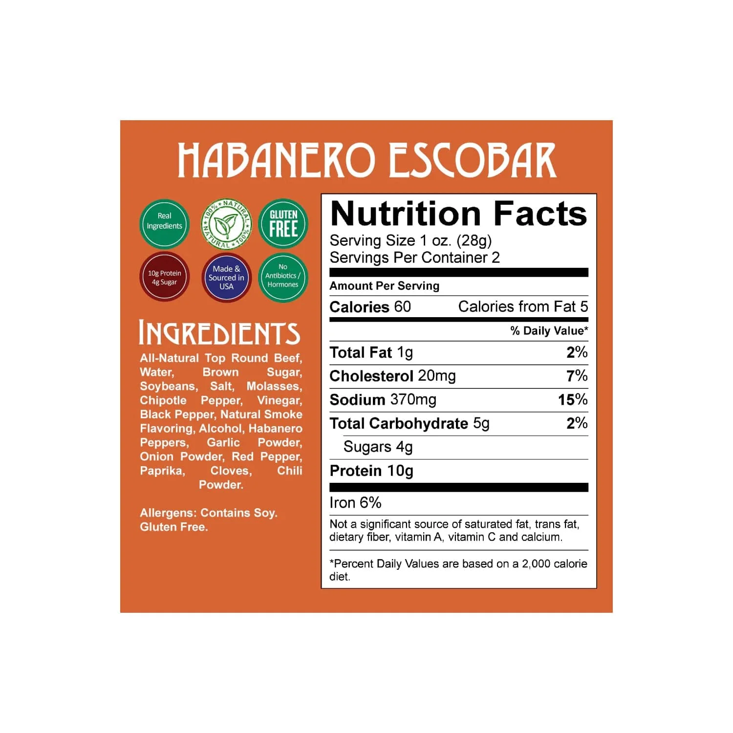 Righteous Felon Habanero Escobar Beef Jerky - Image 4