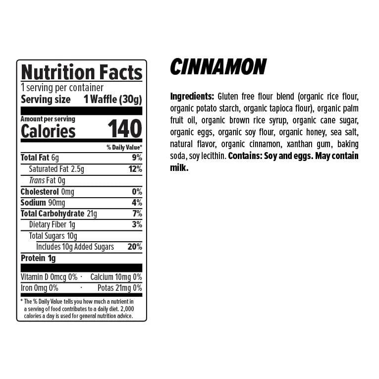 Honey Stinger Cinnamon Gluten Free Organic Waffle - Image 2