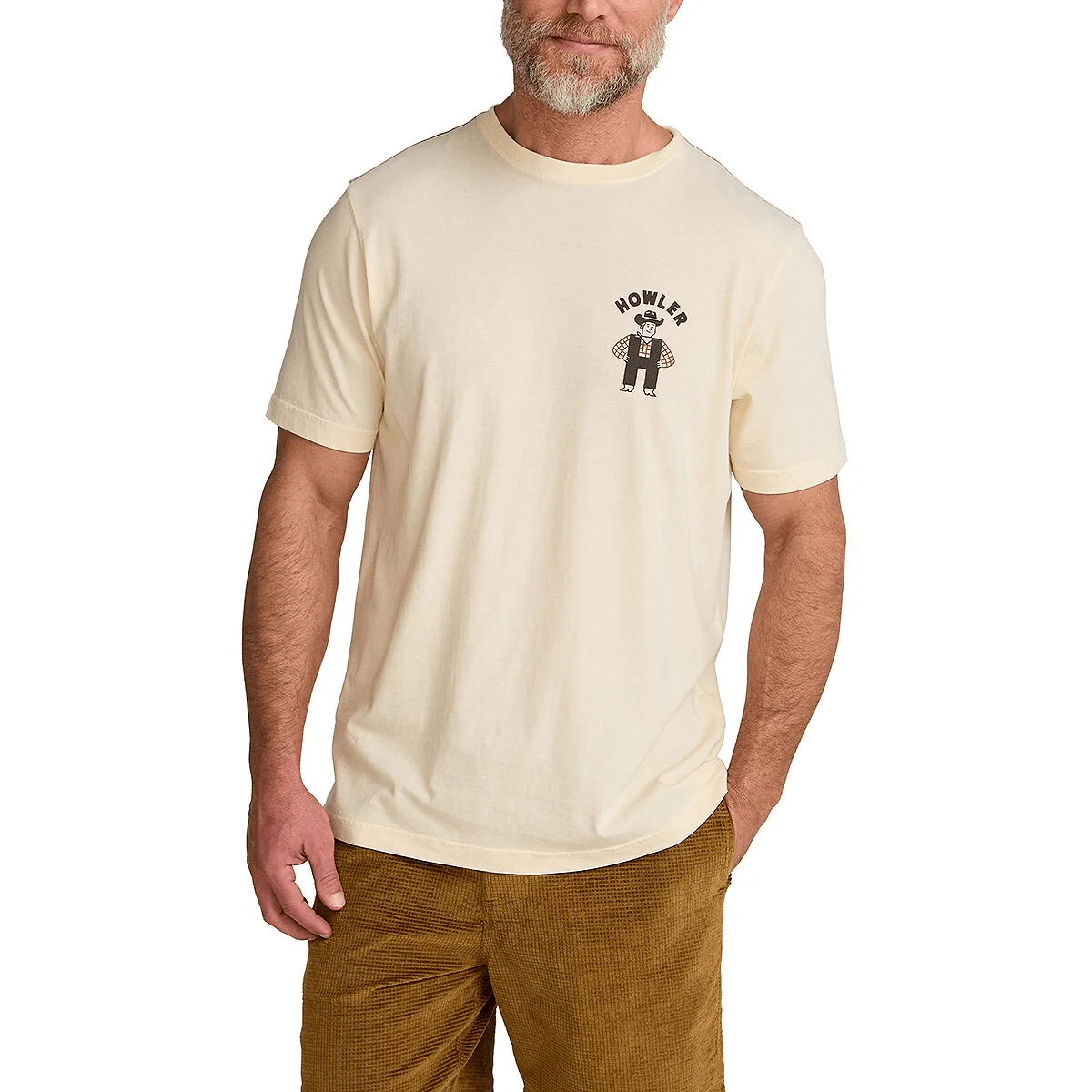 Howler Brothers Cotton T-Shirt - Howler Western Wear-Natural - Image 2
