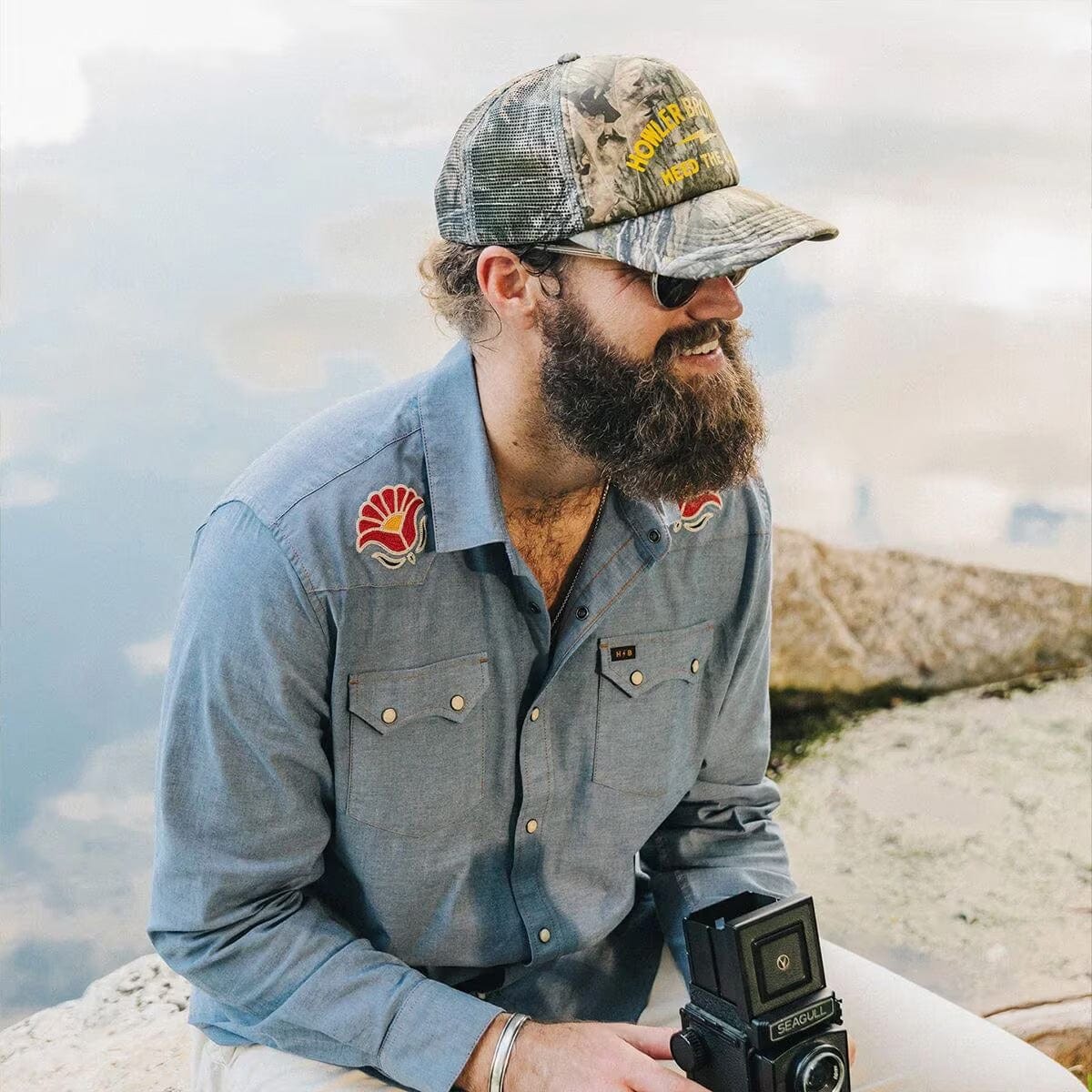 Howler Brothers Crosscut Deluxe Snapshirt - Image 5