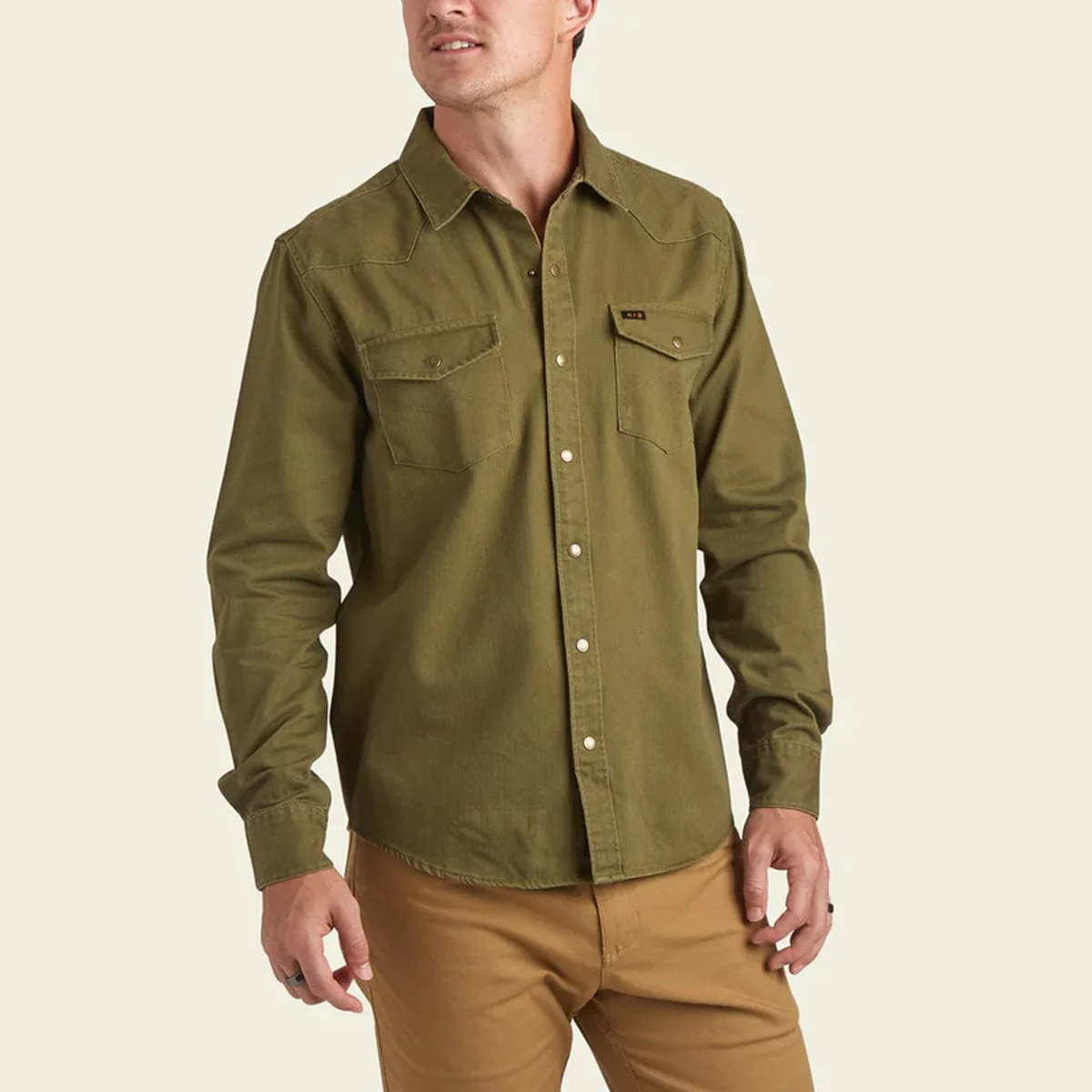 Howler Brothers Sawhorse Work Shirt - Cypress - Image 4