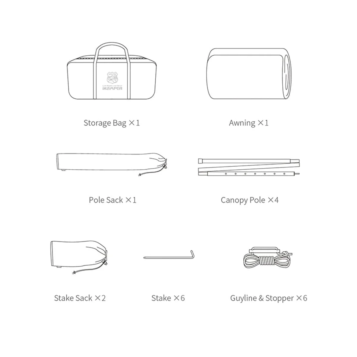 iKamper Rooftop SkyCamp Tent Awning 3.0 (Type A) - Image 5