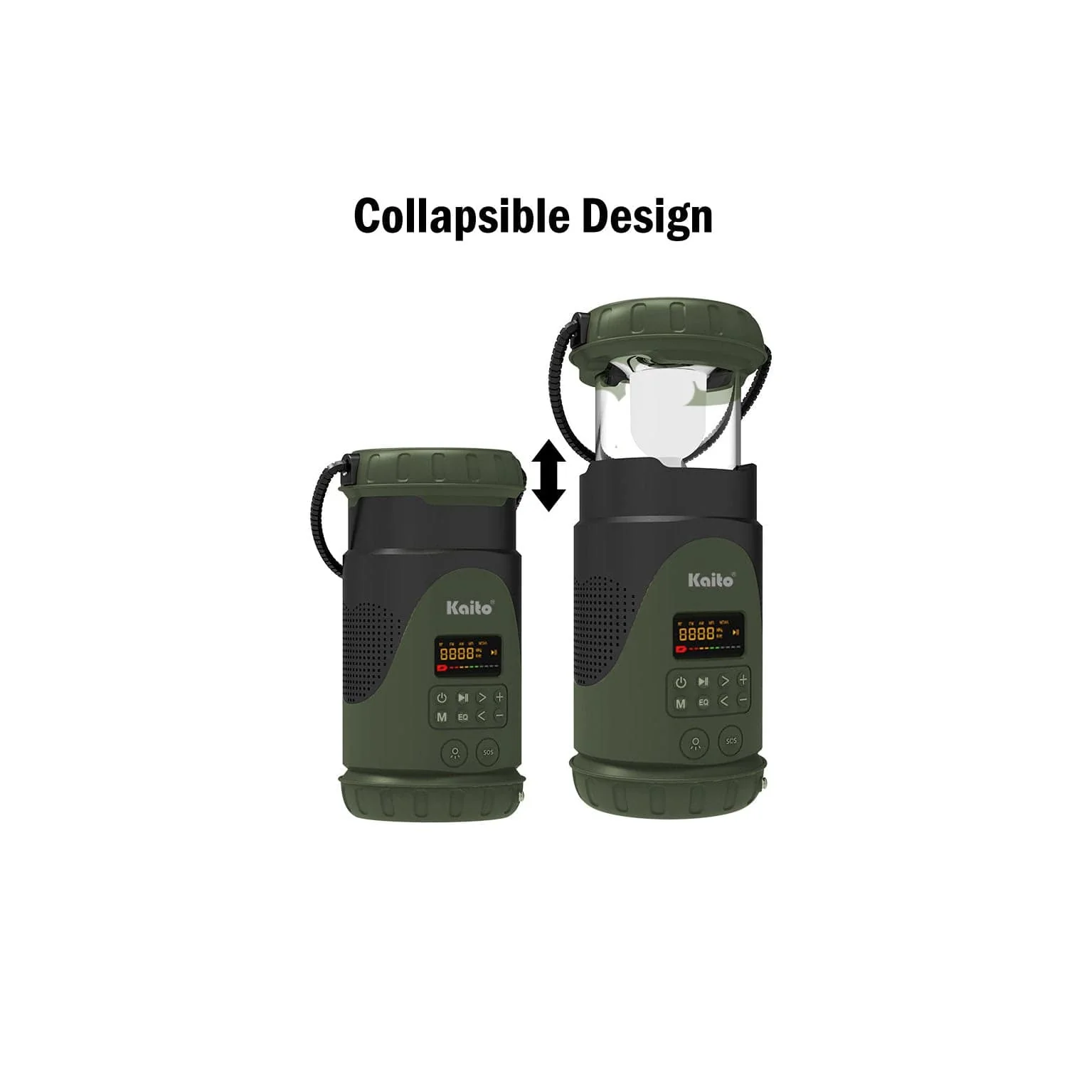 Kaito KL101 Emergency Camping Lantern & Flashlight with AM/FM/NOAA Weather Radio - Image 2