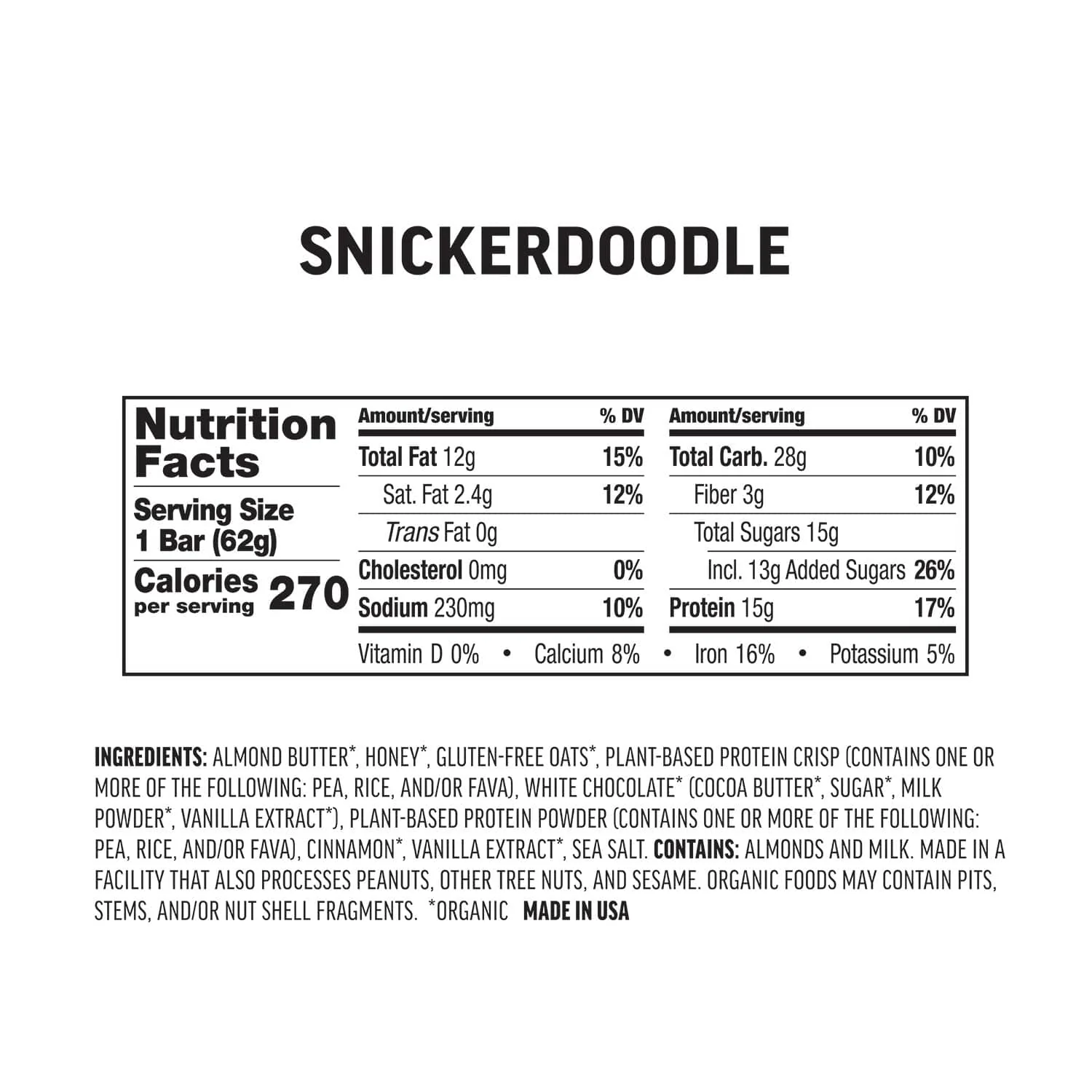Kate's Snickerdoodle 14g Protein Bars - Image 3