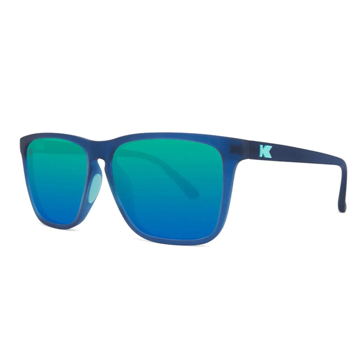 Knockaround Fast Lanes Sport Sunglasses - Rubberized Navy / Mint - Image 3