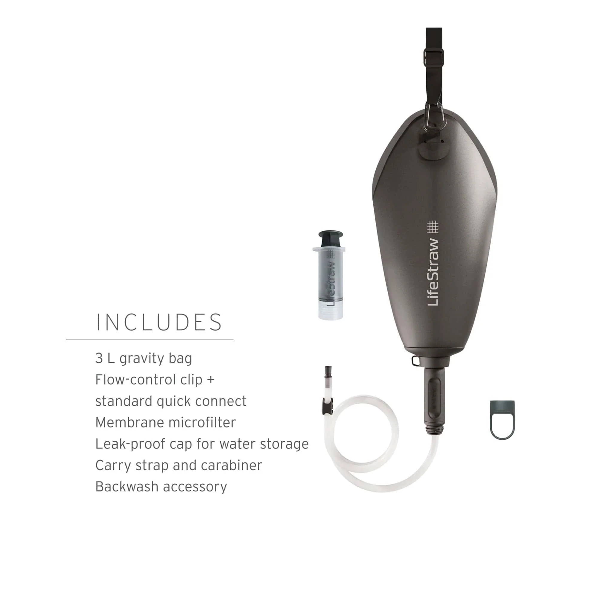 LifeStraw Peak Series Compact Gravity Water Filter System; 3L - Image 2