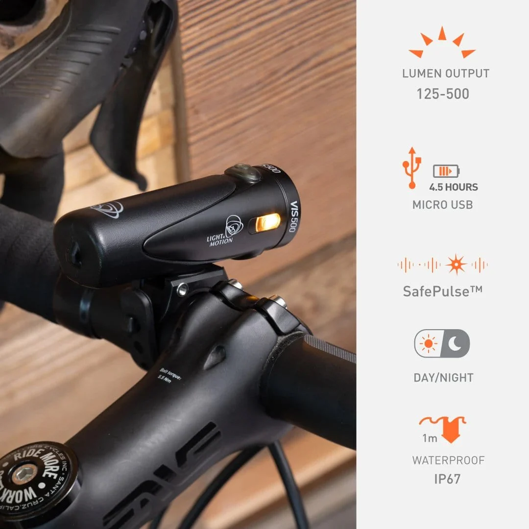 Light & Motion VIS 500 Onyx Cyling Light - Image 2