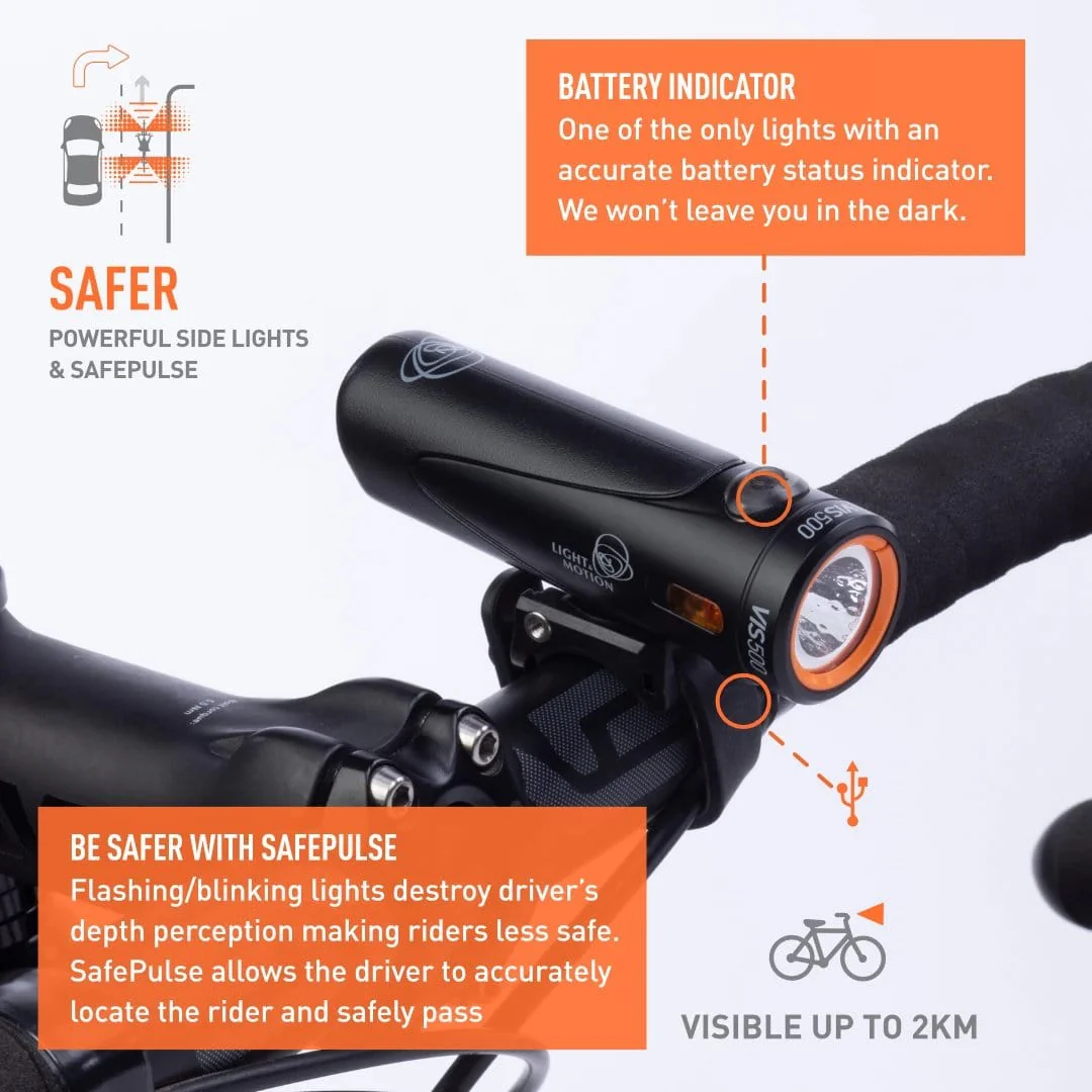 Light & Motion VIS 500 Onyx Cyling Light - Image 3