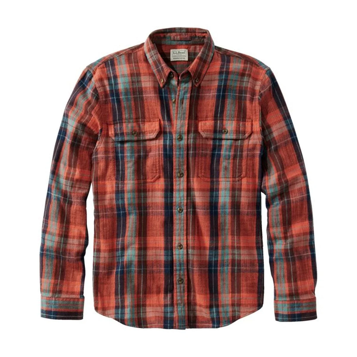 L.L. Bean 1912 Field Flannel Shirt Slightly Fitted Plaid Men's Regular