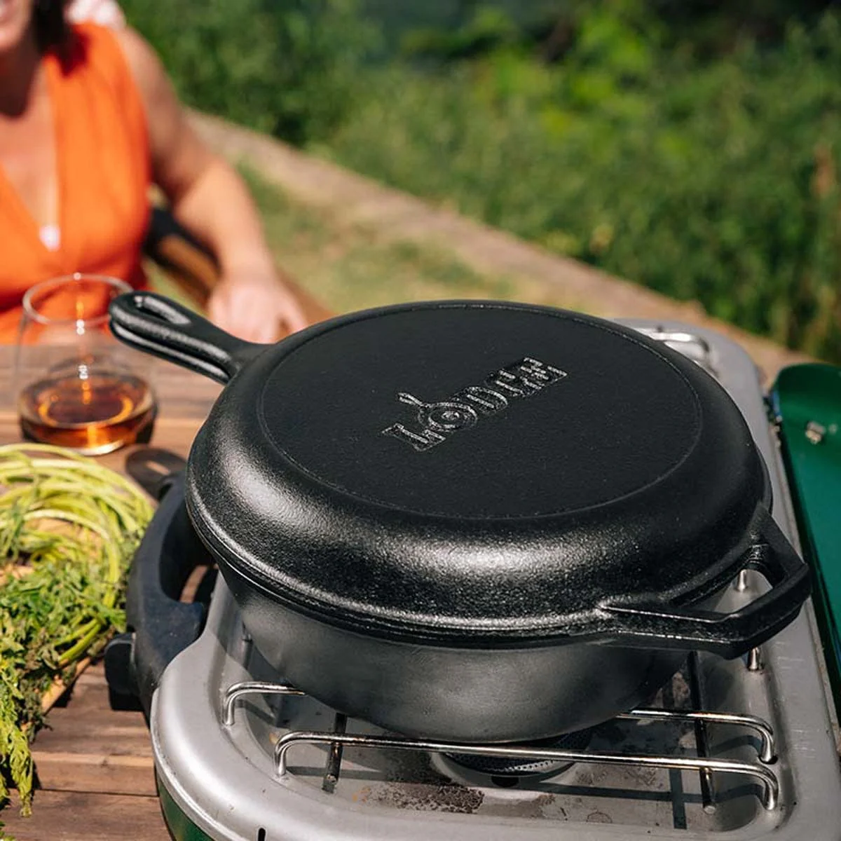 Lodge Cast Iron 3.2 Quart Cast Iron Combo Cooker - Image 3