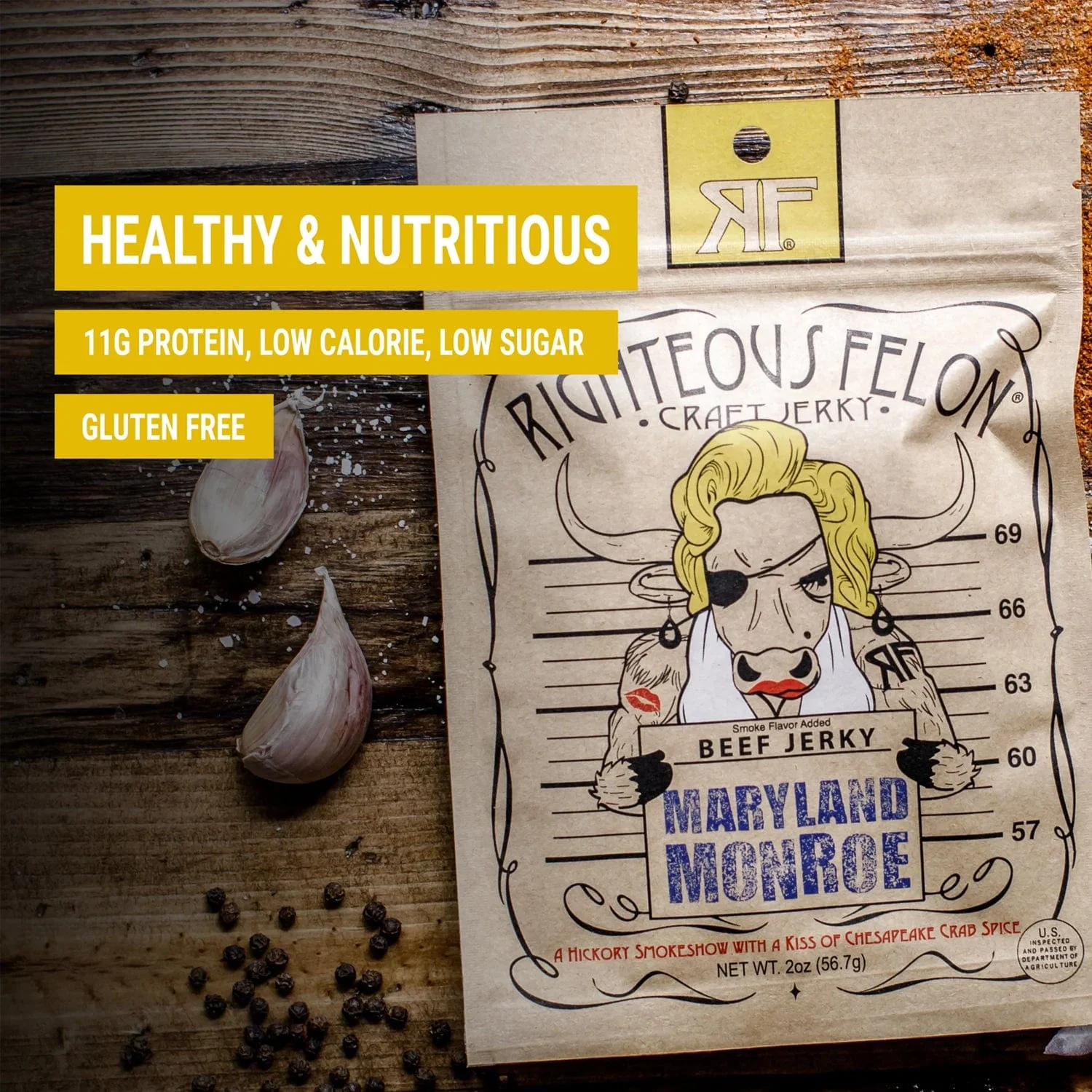 Righteous Felon Maryland Monroe Beef Jerky - Image 2