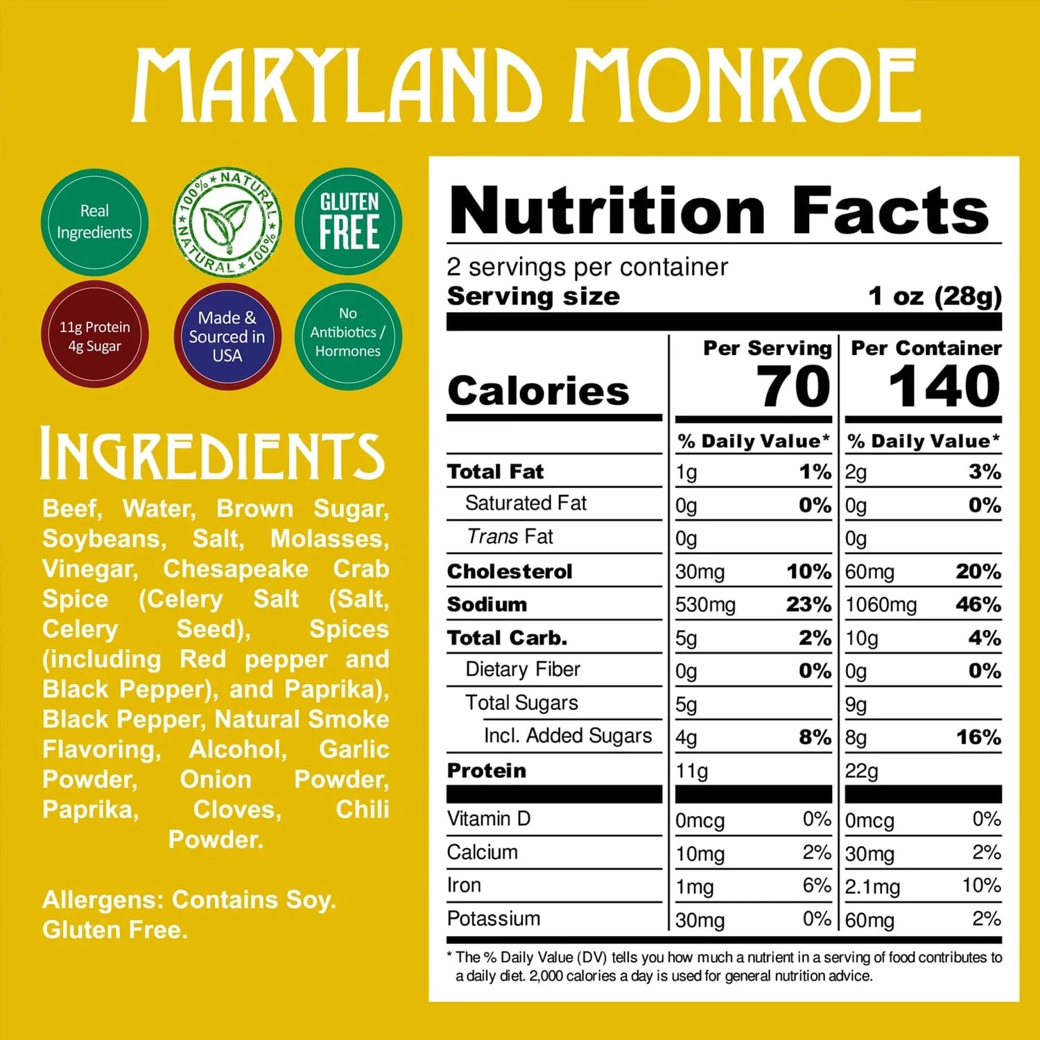 Righteous Felon Maryland Monroe Beef Jerky - Image 3