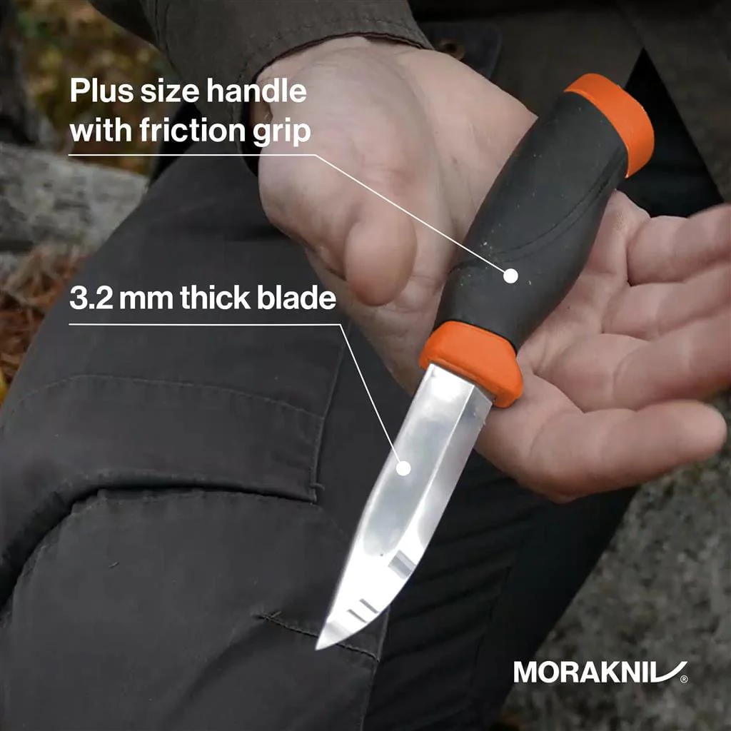 Morakniv Companion Heavy Duty Orange Knife Carbon Steel - Image 2