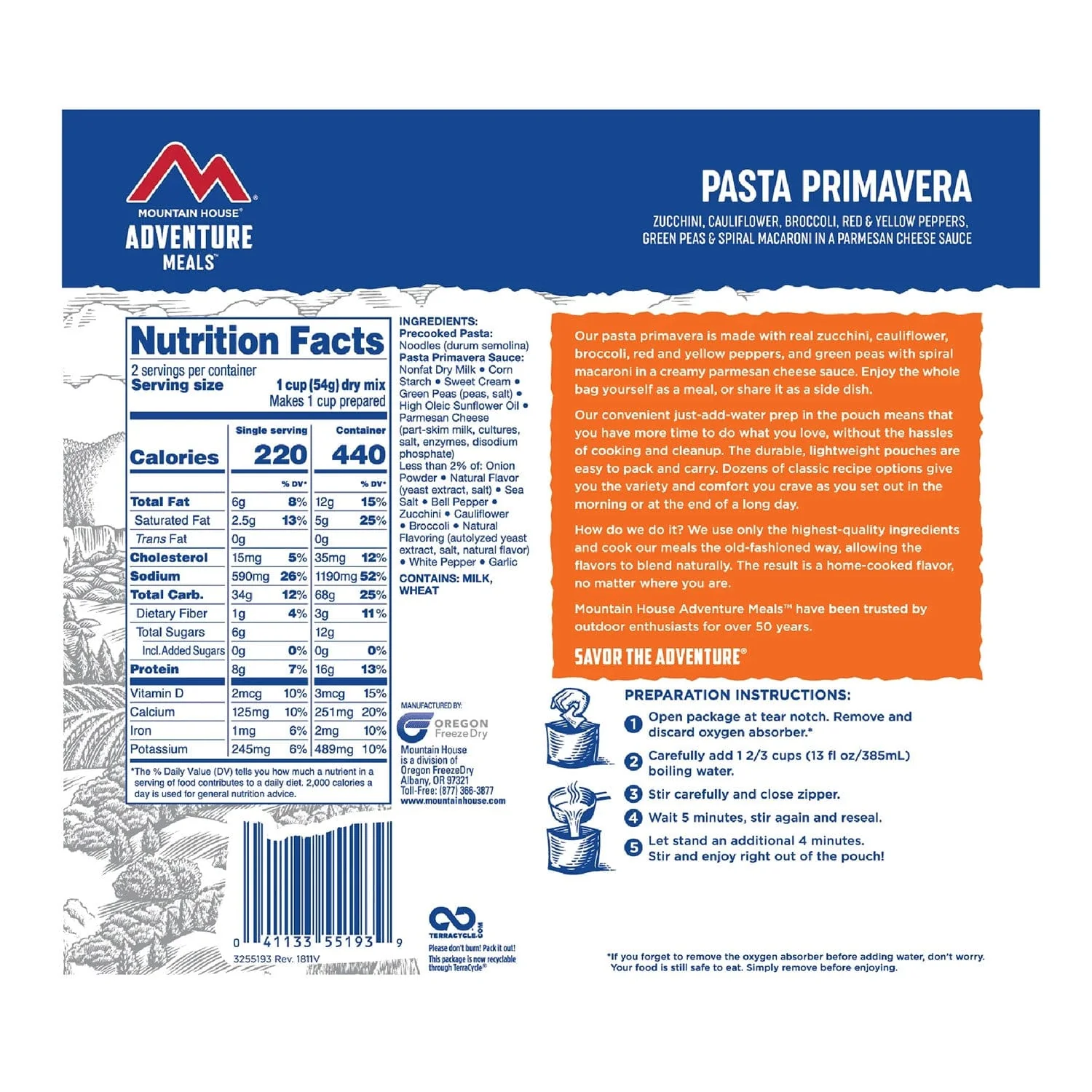Mountain House Pasta Primavera - Image 3