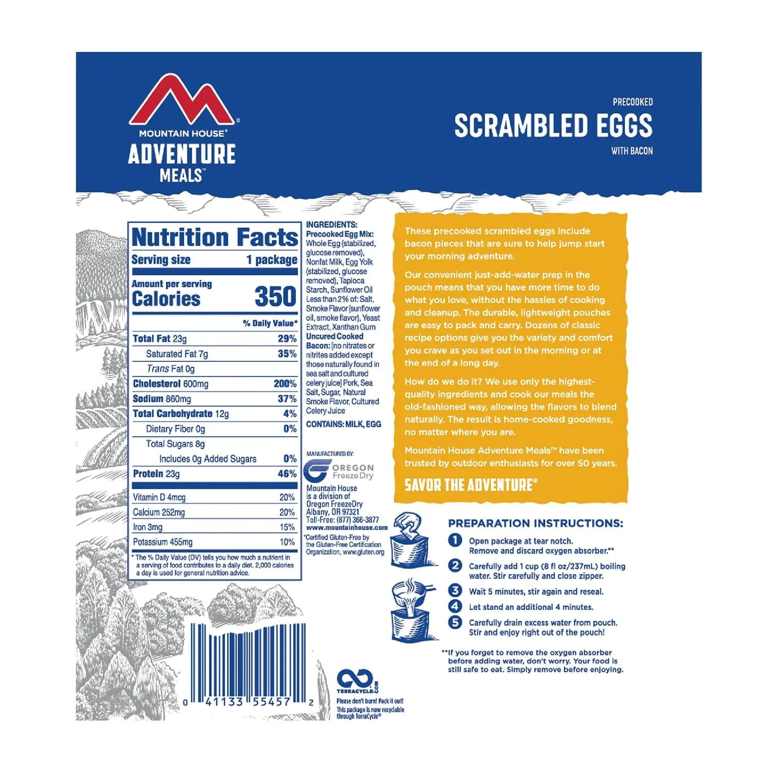 Mountain House Scrambled Eggs with Bacon - Image 3