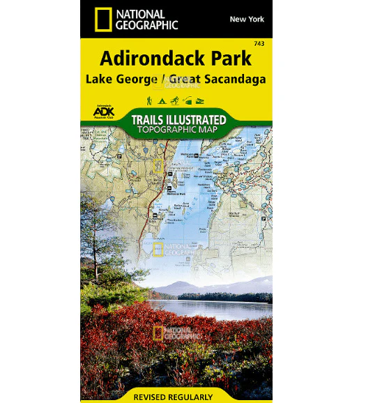 National Geographic Trails Illustrated Lake George, Great Sacandaga: Adirondack Park - Image 2