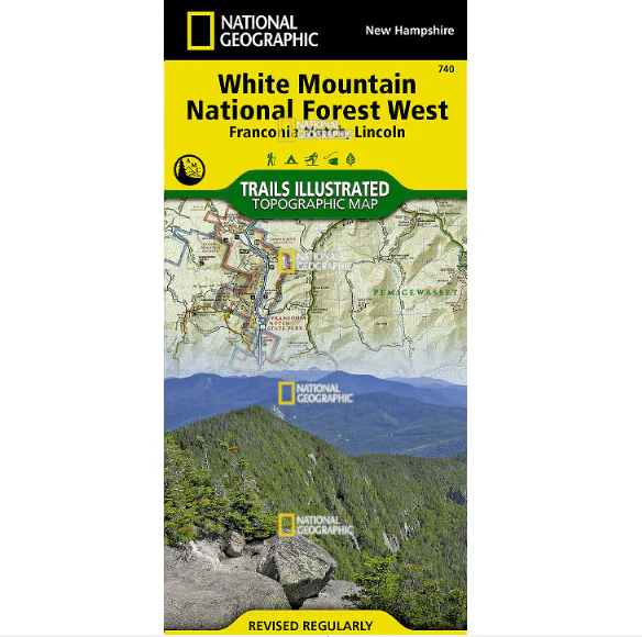 National Geographic Trails Illustrated White Mountain National Forest West [Franconia Notch, Lincoln] - Image 2