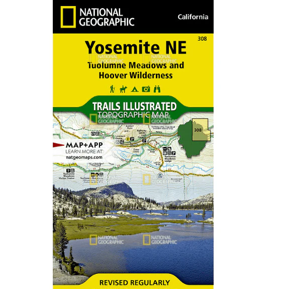 National Geographic Trails Illustrated Yosemite NE: Tuolumne Meadows and Hoover Wilderness Map - Image 2