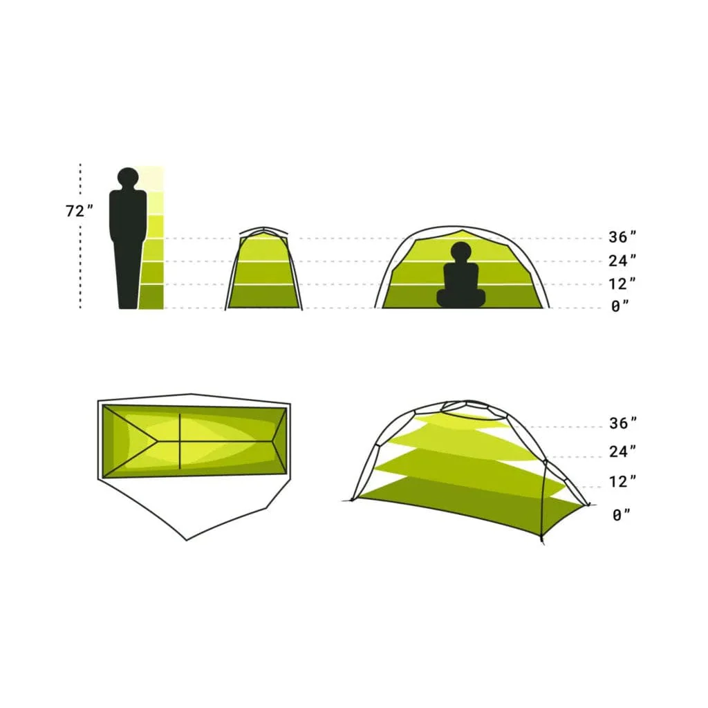 Nemo Equipment Hornet Ultralight Backpacking 1 Person Tent - Image 2